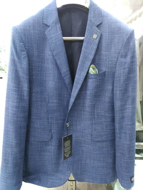 men jacket thread-to-thread filafil blue